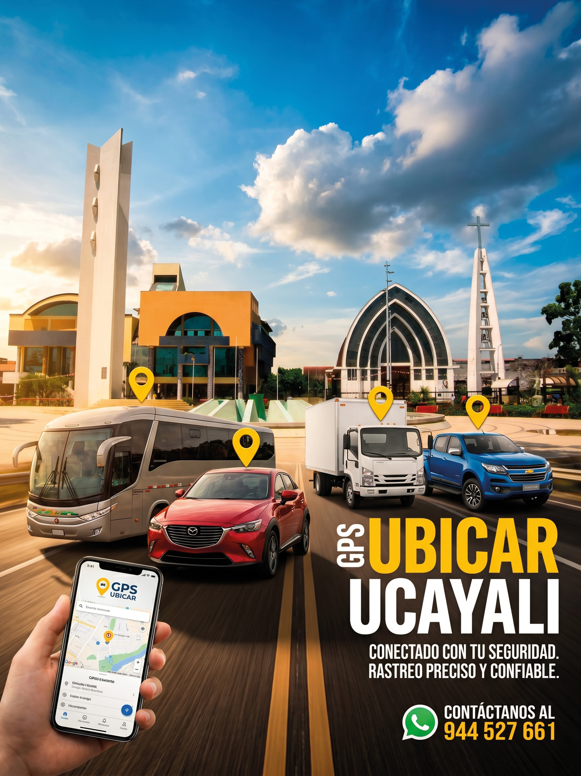 Empresa GPS Ubicar Ucayali - rastreo vehicular satelital monitoreo profesional 24/7 seguridad GPS 4G Amazonía